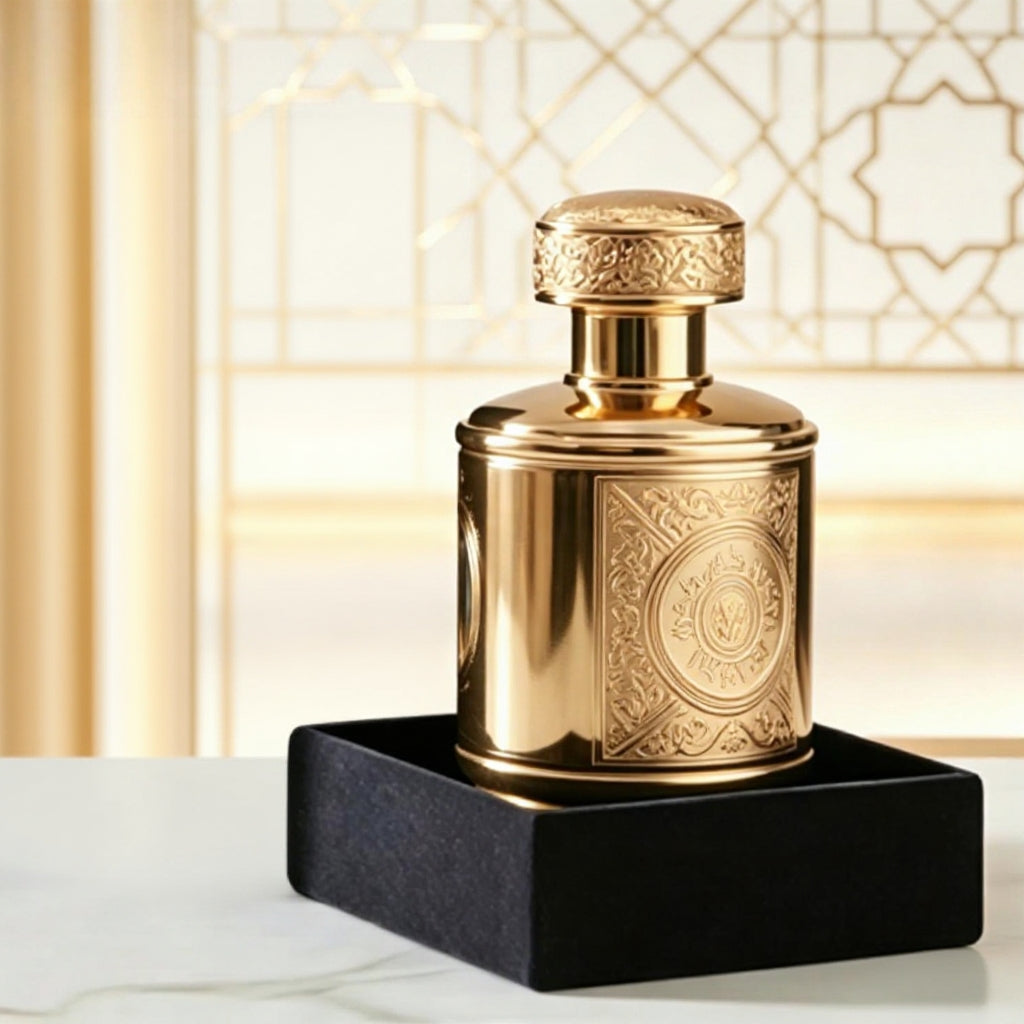 الاسم بالعربية: عطر سيارة قصر عربي بالزخارف الذهبية